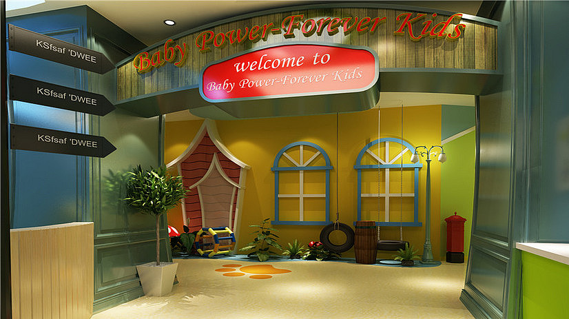 Baby Power- Forever Kids儿童馆—重庆儿童馆装修设计（图ZOTkyMDQ1NDA=） - 家装设计 - 站酷设计师重庆儿童馆设计1原创素材 - 站酷ZCOOL