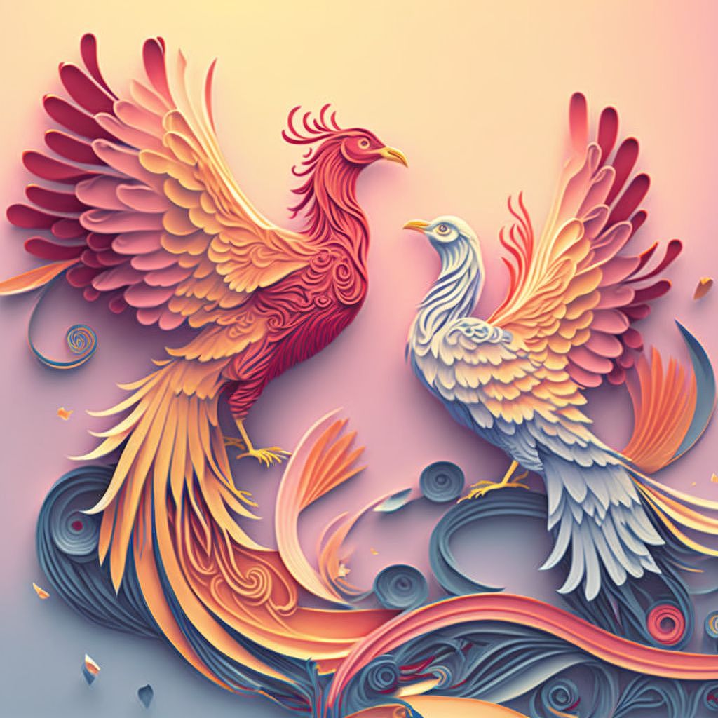 剪纸艺术----双凤舞九天（图ZMzIyNDcwMTg0） - 绘画 - 站酷设计师RROOBBOOTT原创素材 - 站酷ZCOOL