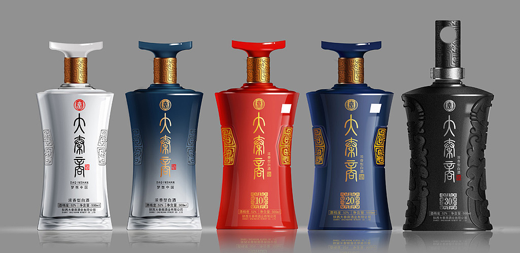 大秦商_白酒包装设计_艺鼎鹏