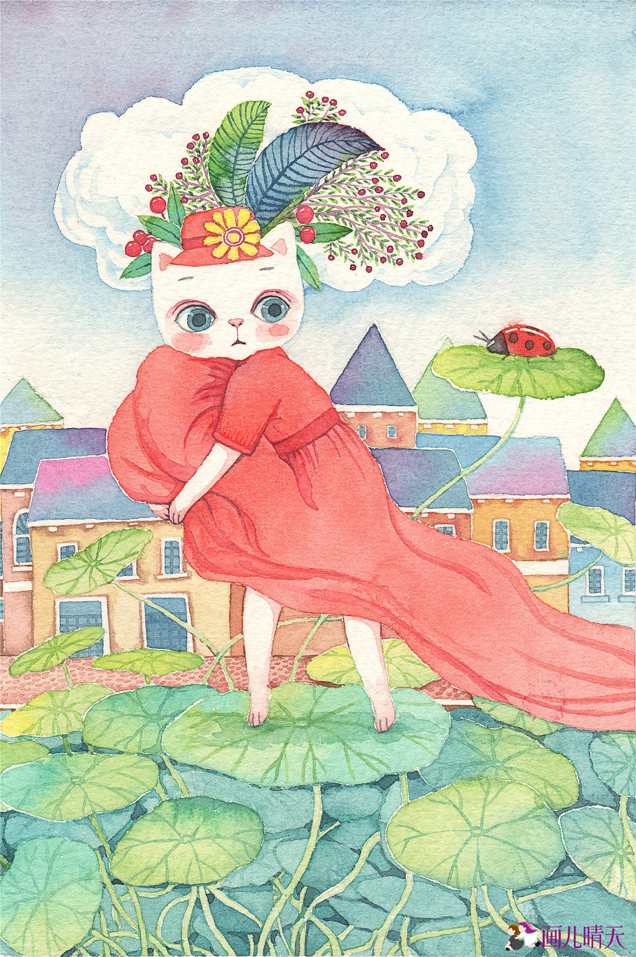 21副动物水彩插画