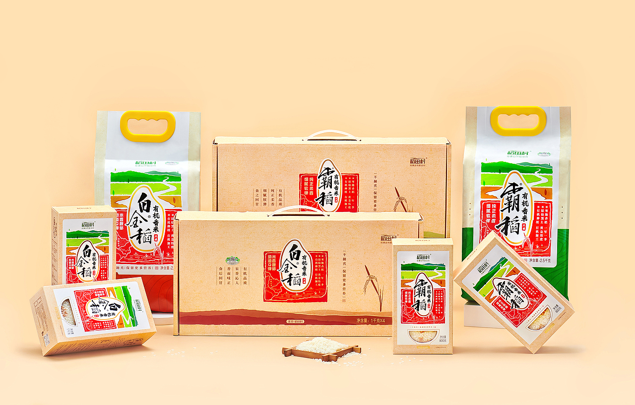 稻田村有机香米（图ZMjY5Mzc1NDYw） - 包装 - 站酷设计师菡阳创意原创素材 - 站酷ZCOOL