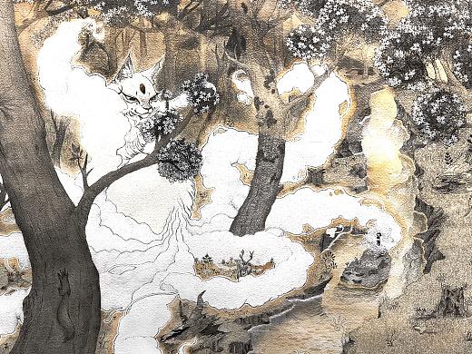 国潮绘本插画《九尾猫》