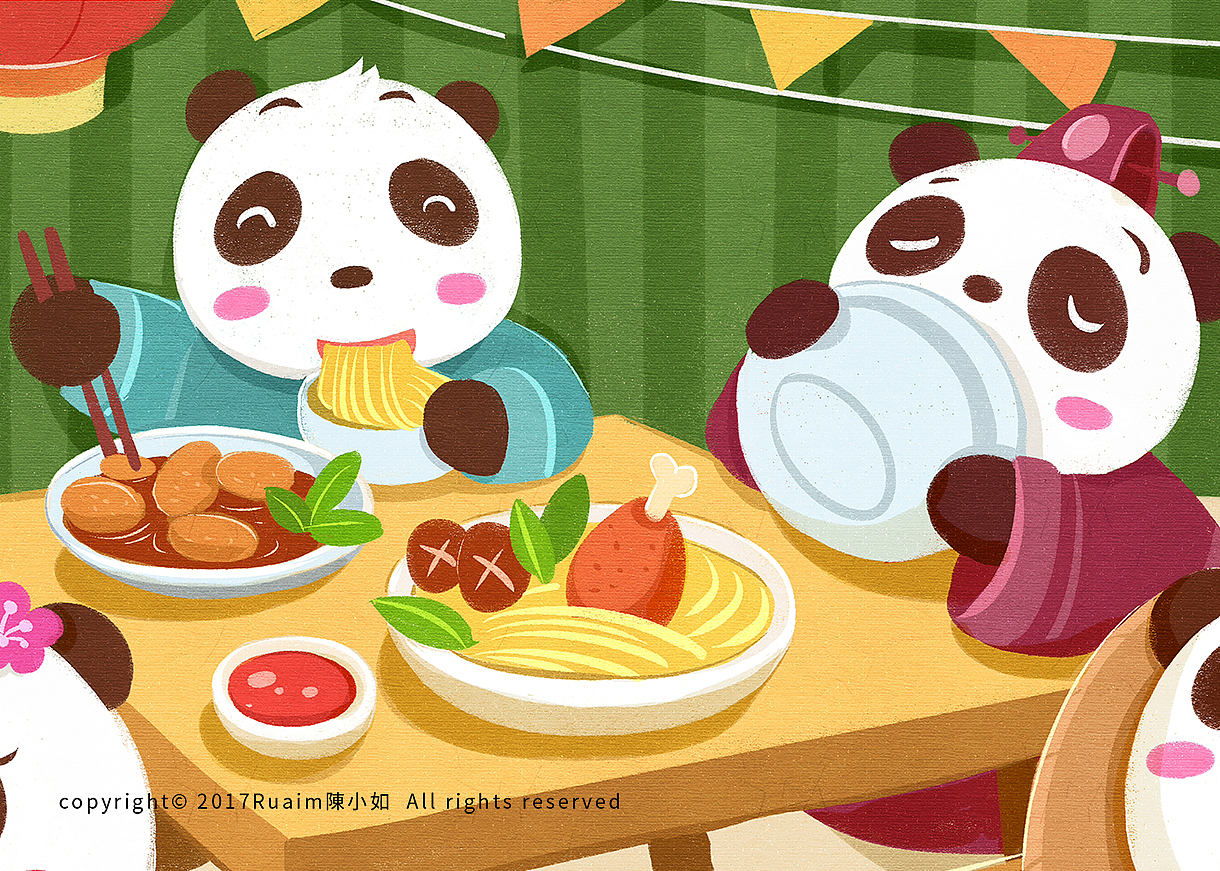 中国吃货小熊猫