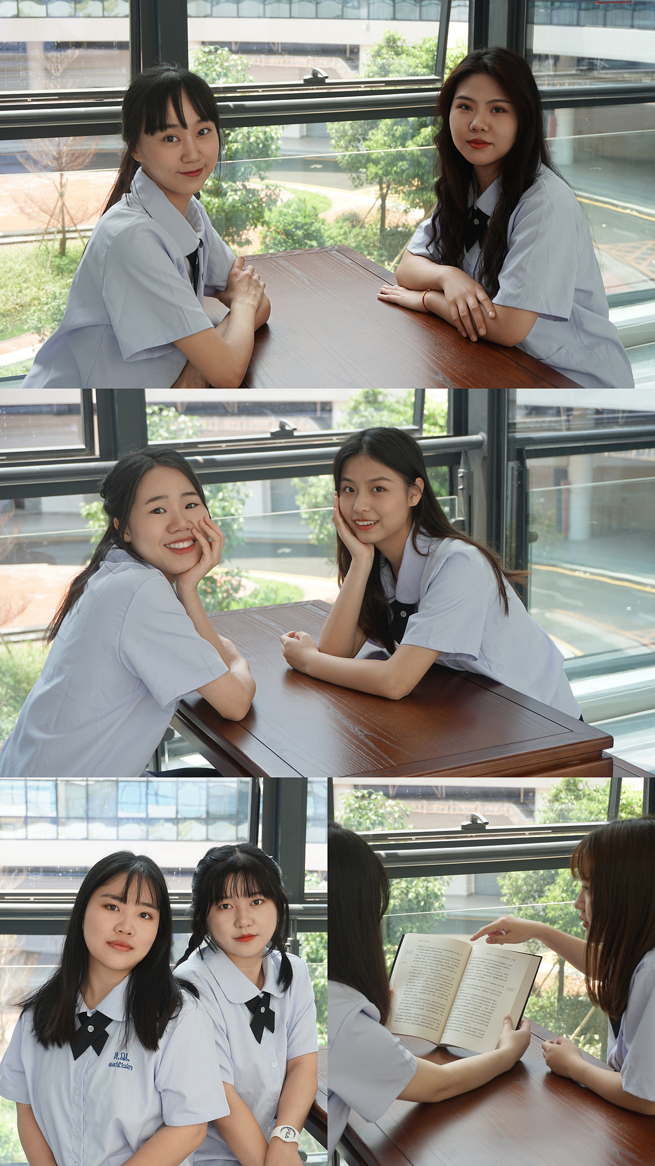 总有那么些“幸运儿”哪 要毕业了 学校新图书馆就建好