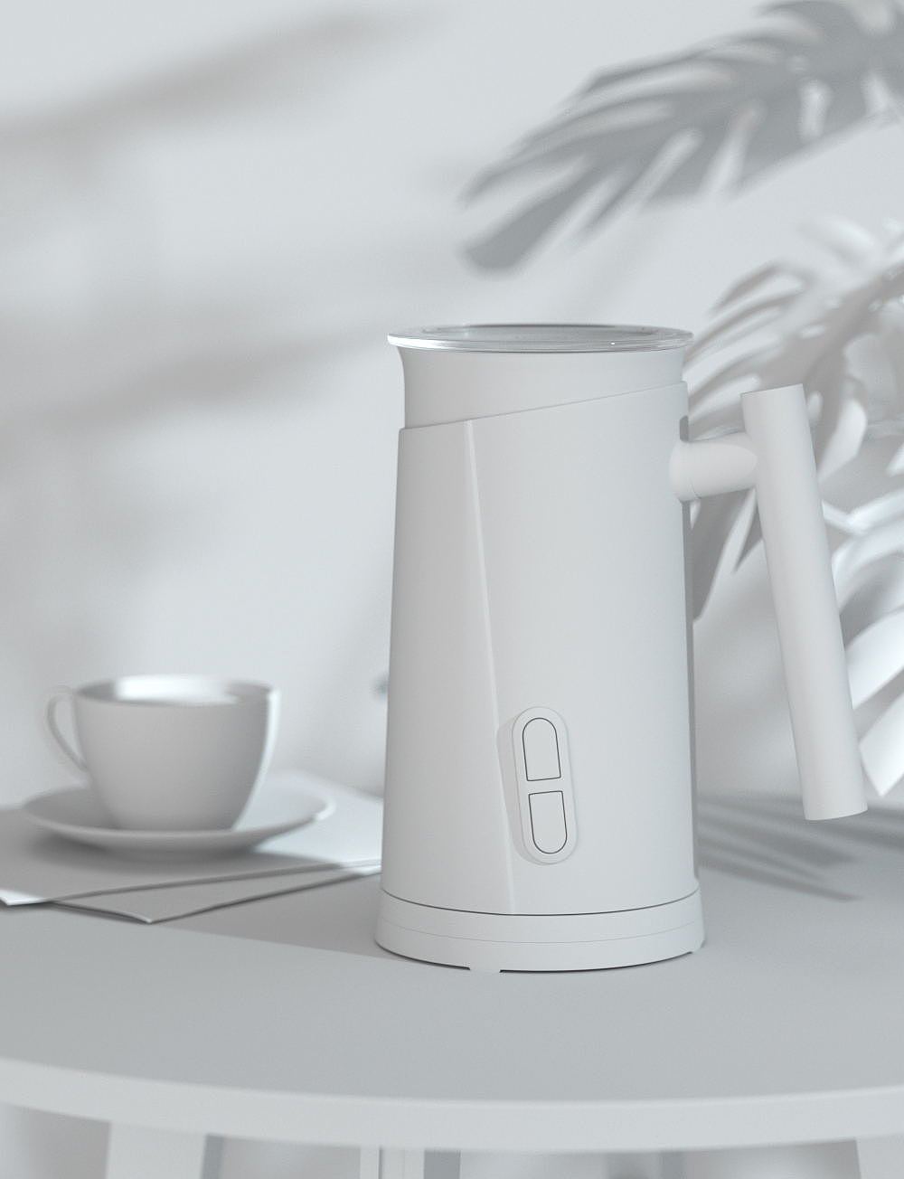 奶泡机-产品渲染