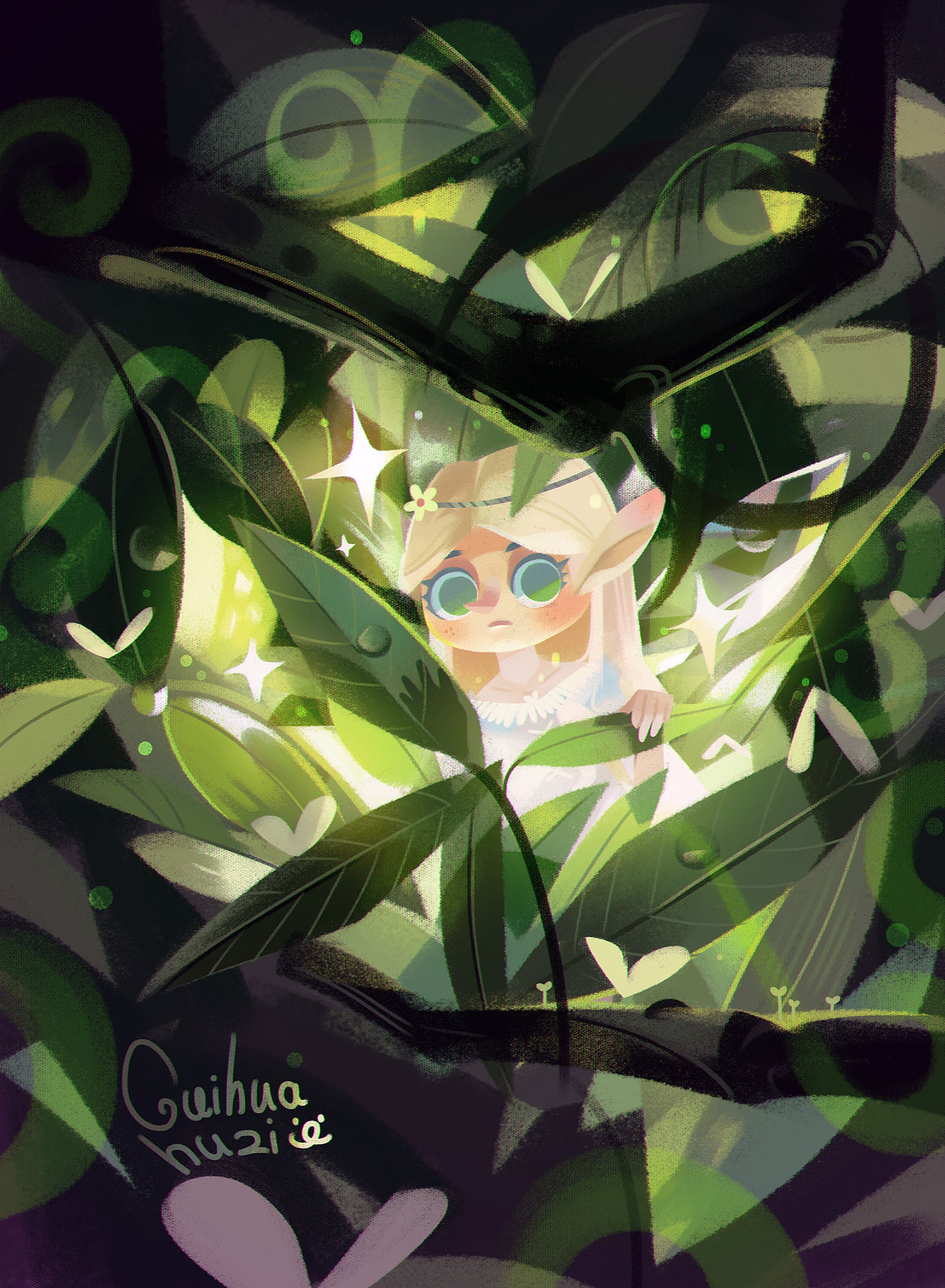 梦语2（图ZMjc2OTQyMTg0） - 创作习作 - 站酷设计师鬼画胡子原创素材 - 站酷ZCOOL