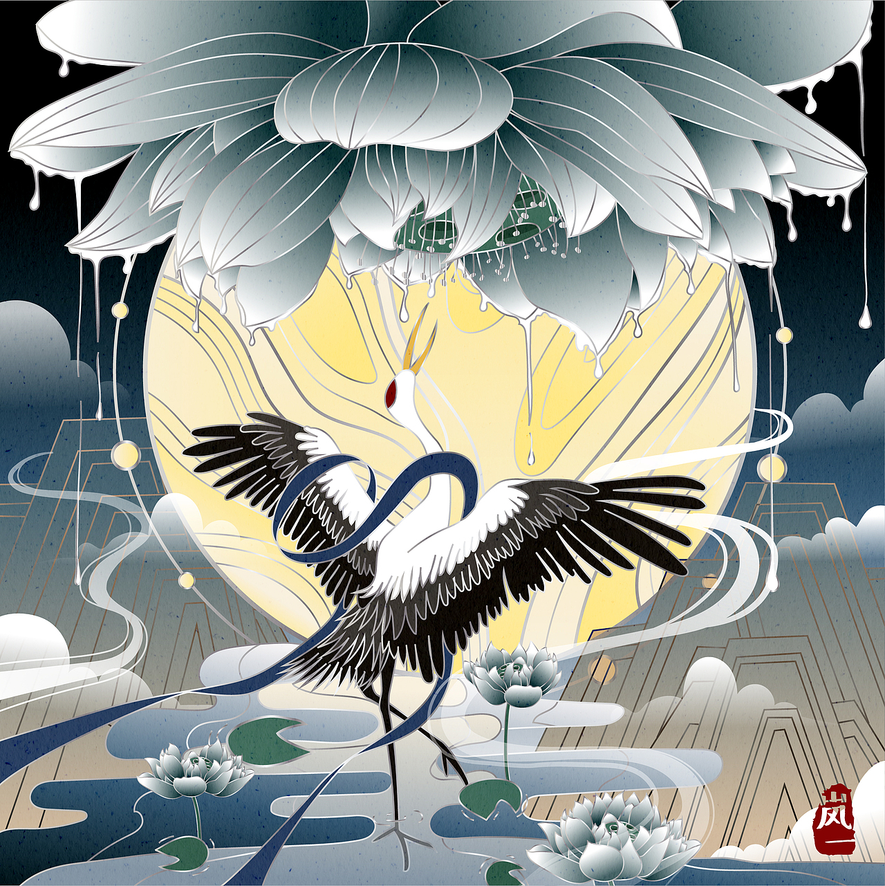 矢量国风插画系列