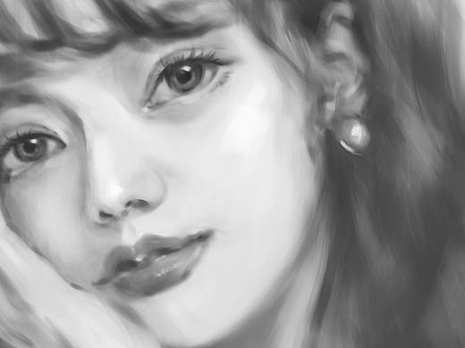 厚涂 黑白稿 练习