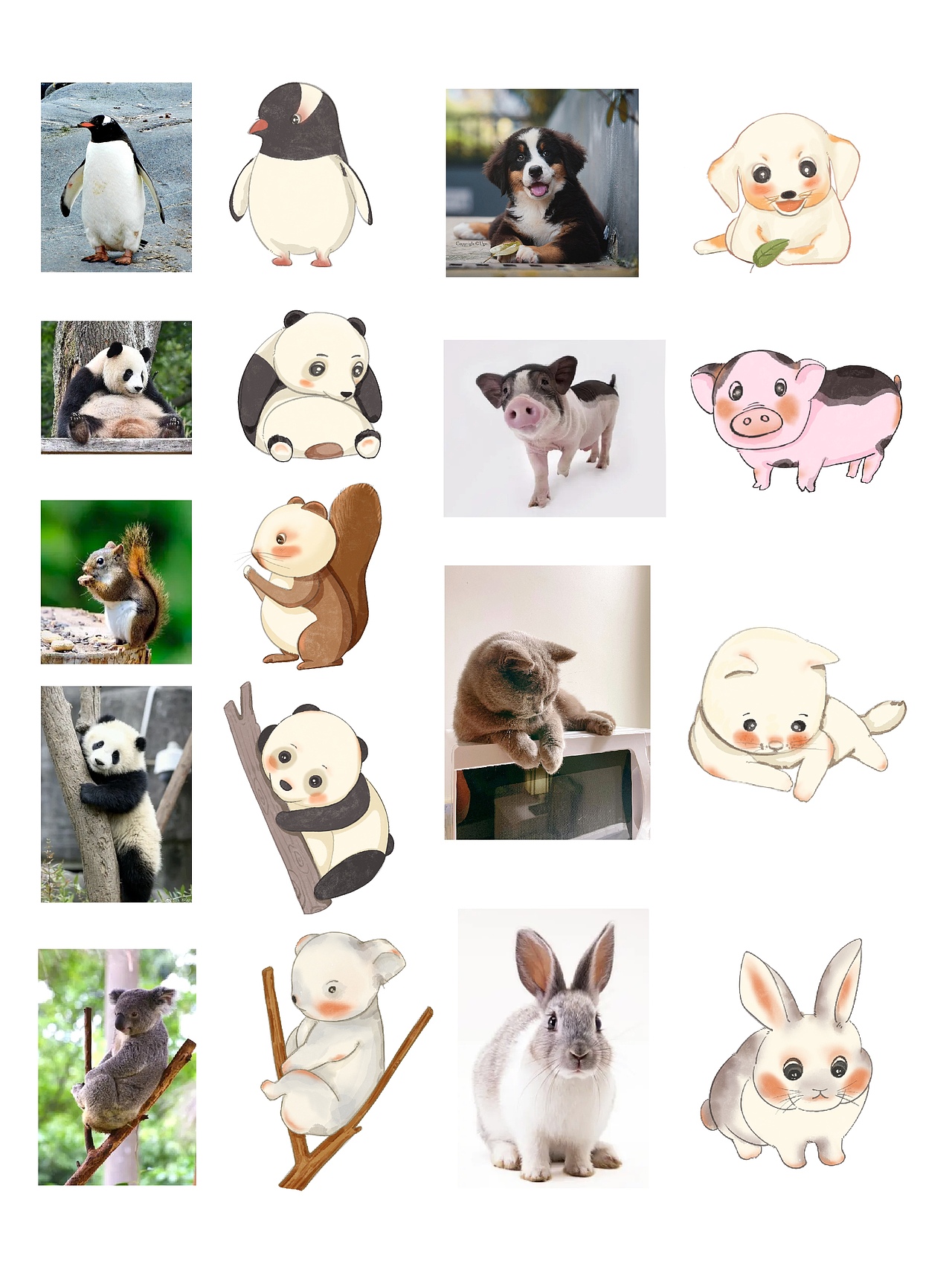 插画练习•Q版小动物