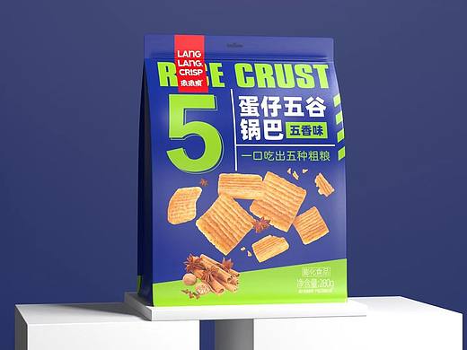 琅琅脆—蛋仔五谷锅巴包装设计