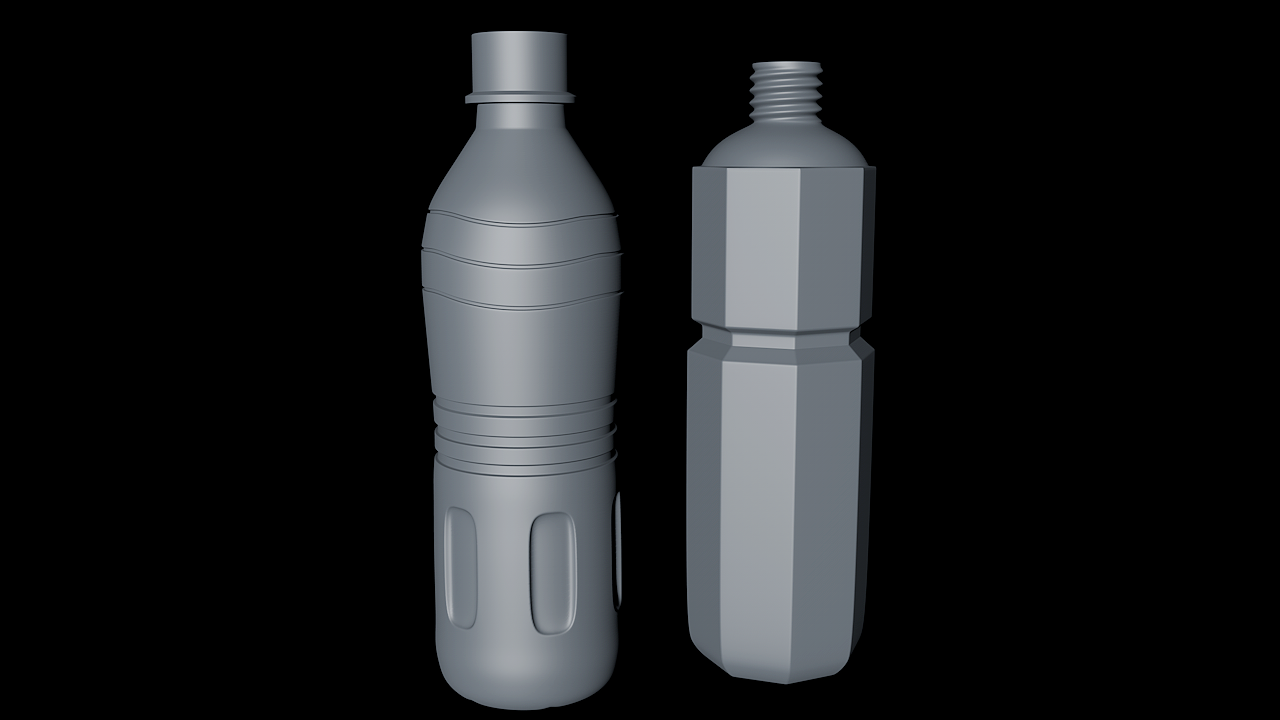 矿泉水瓶 建模