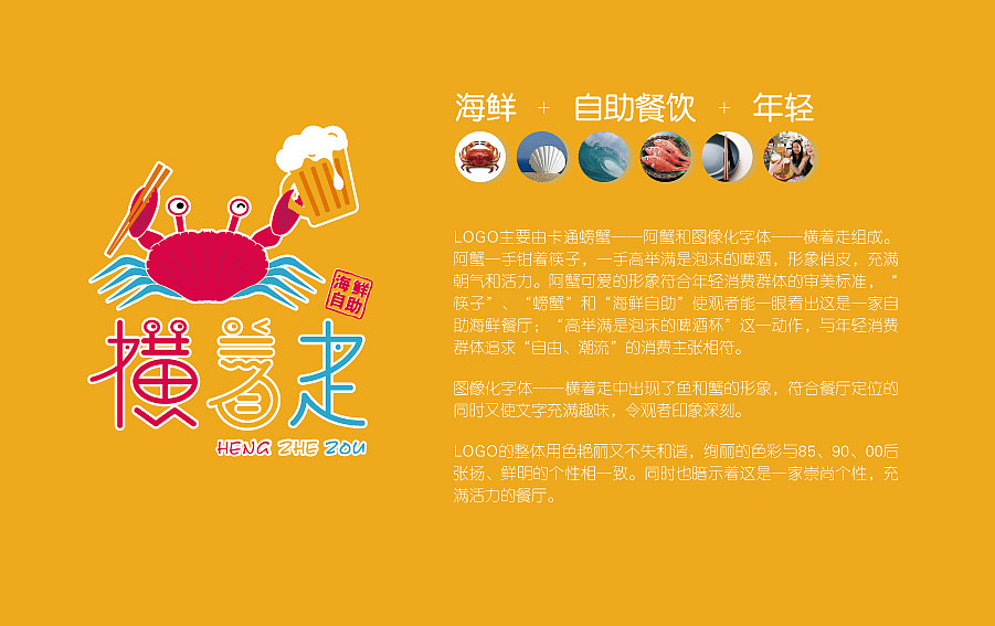 VI练习-l 横着走海鲜自助餐厅 l（图ZNTUxOTQ2MzY=） - 品牌 - 站酷设计师Jason_Xu原创素材 - 站酷ZCOOL