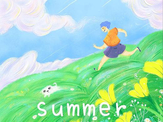 夏天系列。（个人主页-ZMzczNDExNjA=） - 创作习作 - 站酷设计师WEN闻一原创素材 - 站酷ZCOOL