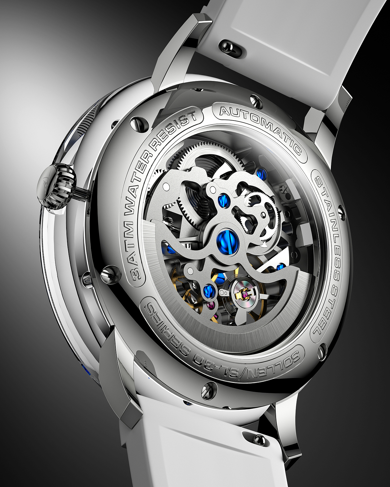 梭伦手表三维建模渲染