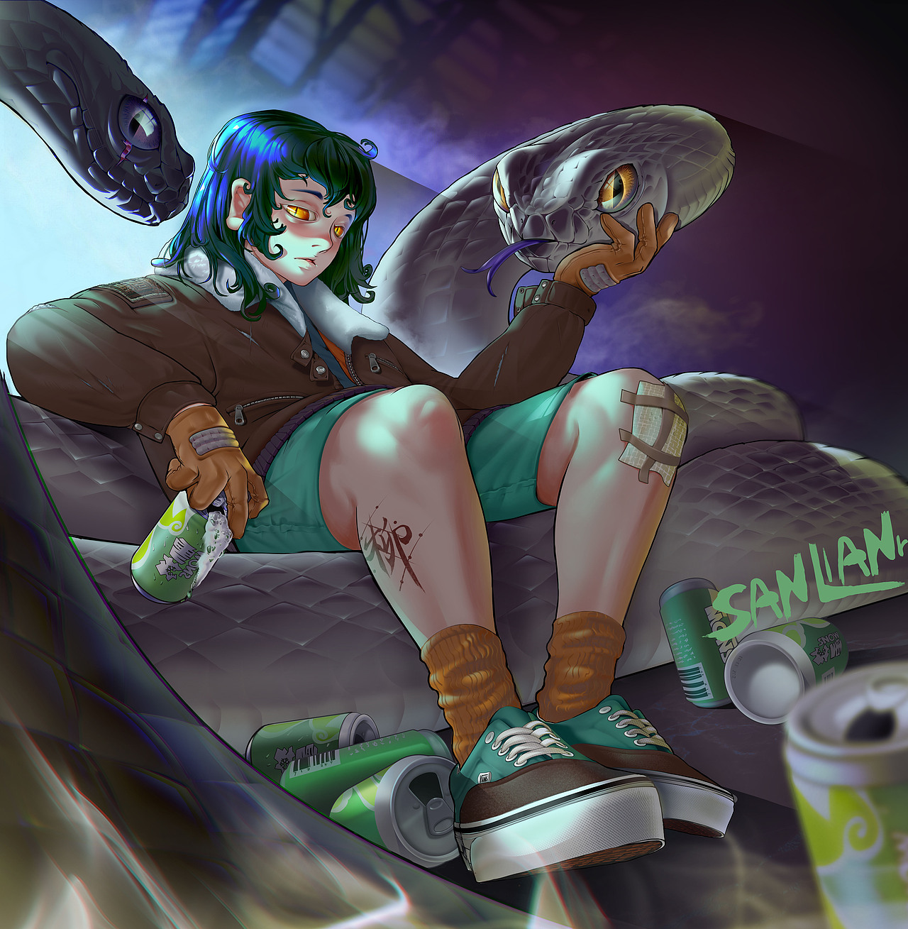 2021下半年摸鱼总结（图ZMjgzMzU0MDM2） - 商业插画 - 站酷设计师sanlian原创素材 - 站酷ZCOOL