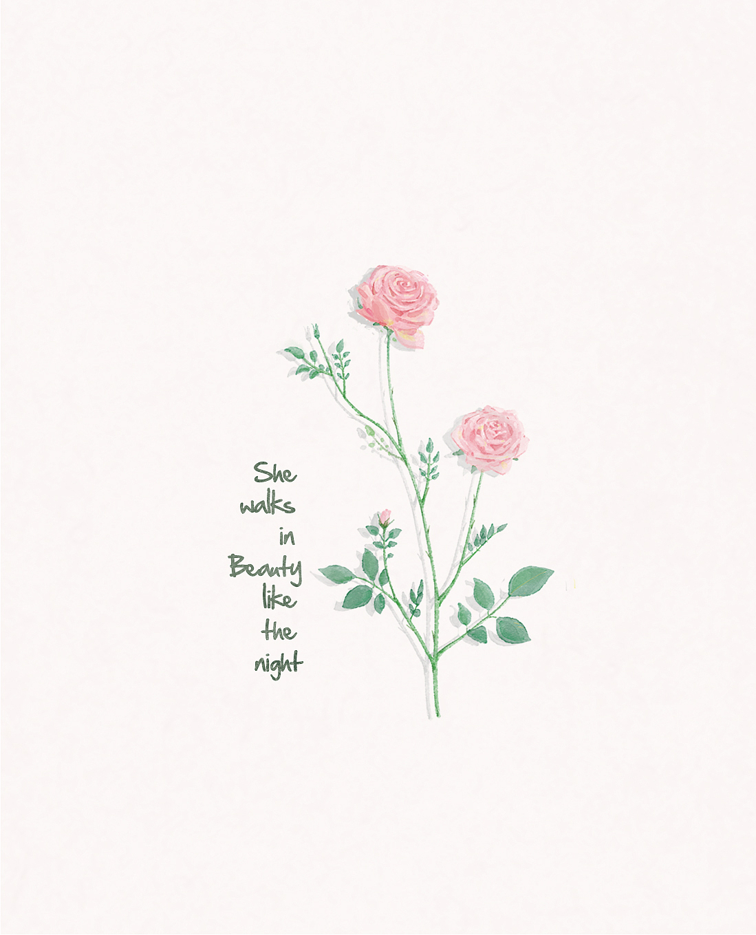 花间短歌 花卉插图