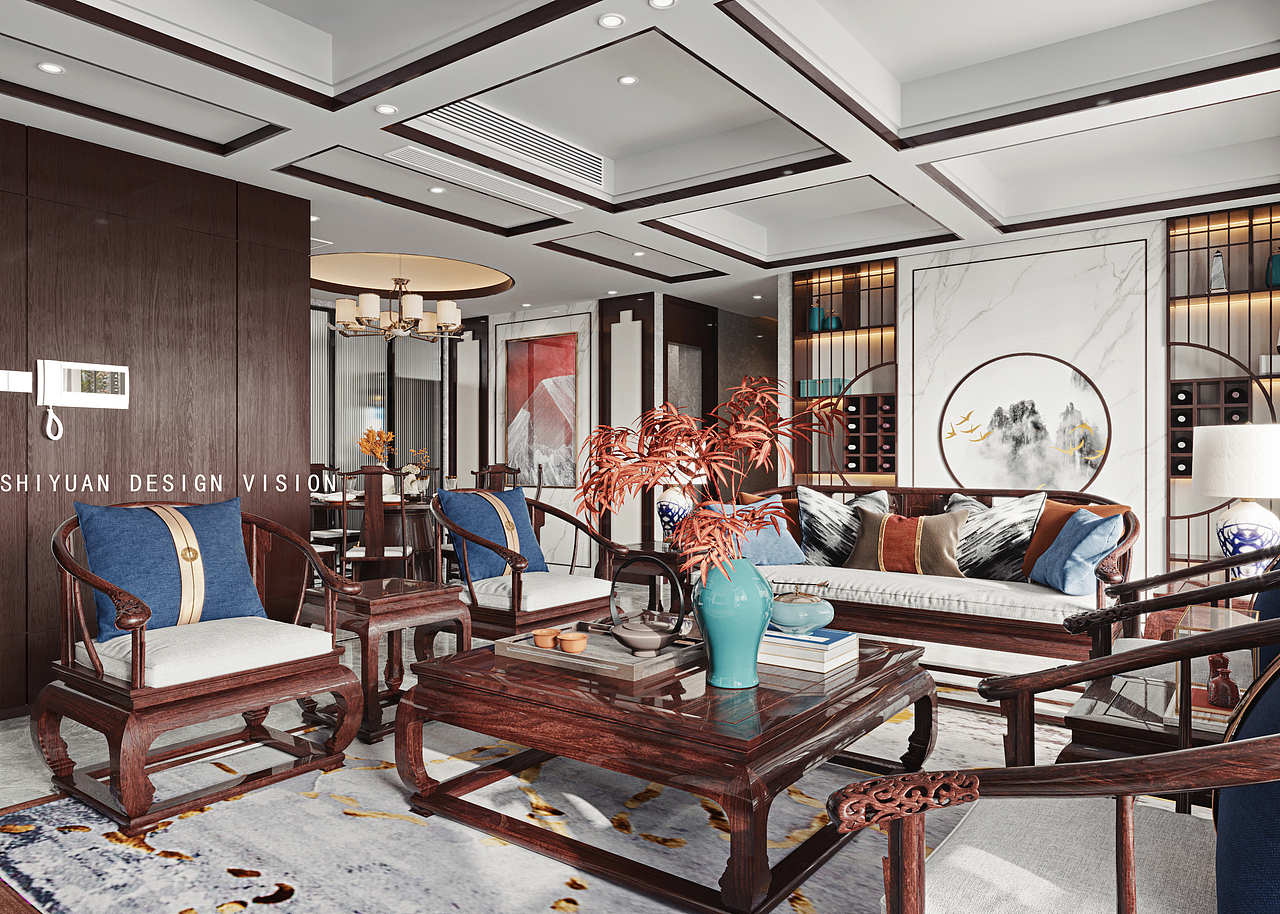 中式｜枫（图ZMjA0ODExNTk2） - 家装设计 - 站酷设计师拾院原创素材 - 站酷ZCOOL