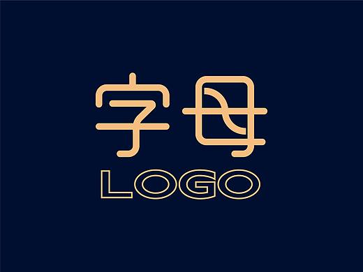 徽章式字母logo