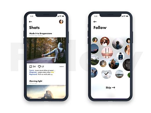 图片社区APP UI