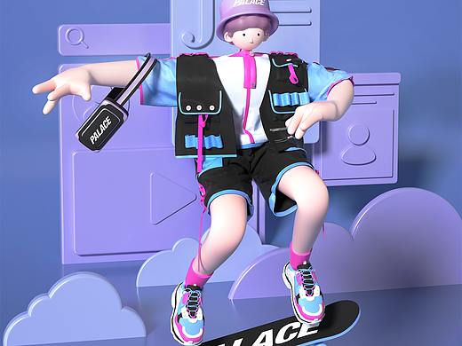 C4D人物建模练习