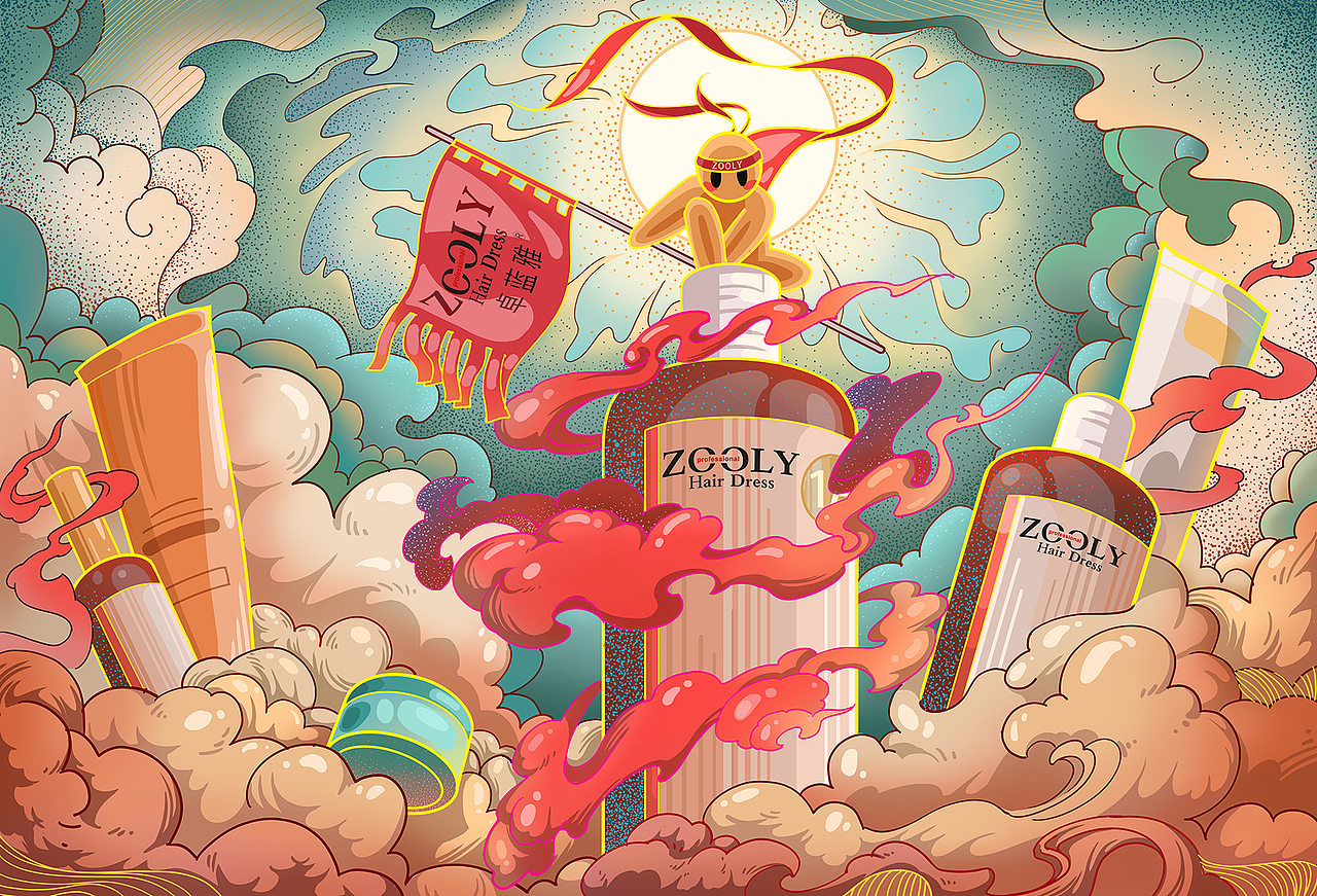 年会合影墙插画（图ZMTkyNzE5NDUy） - 商业插画 - 站酷设计师Qiu林同学原创素材 - 站酷ZCOOL