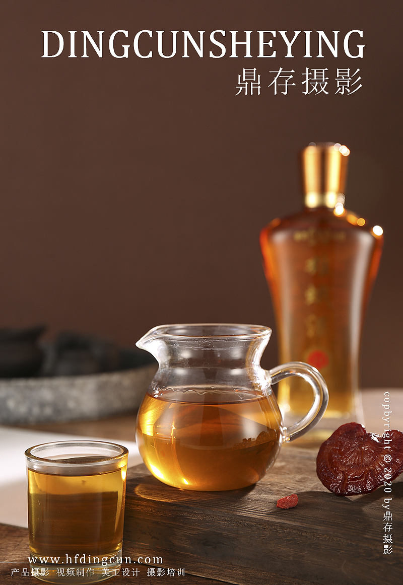养生药酒拍摄 / 白酒红酒石斛酒拍照 / 酒水饮料摄影