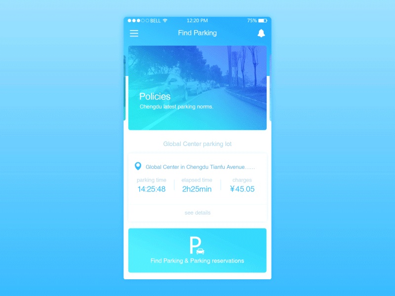 找车位-重设计 FIND PARKING DESIGN（图ZNTYwMDg1MzY=） - APP界面 - 站酷设计师嬉皮士_原创素材 - 站酷ZCOOL