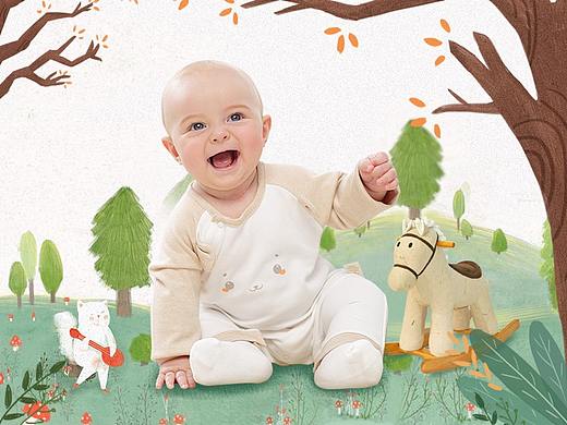 童装首页设计（个人主页-ZMjU2MDA5NTI=） - 电商 - 站酷设计师果子桃GUOZI原创素材 - 站酷ZCOOL