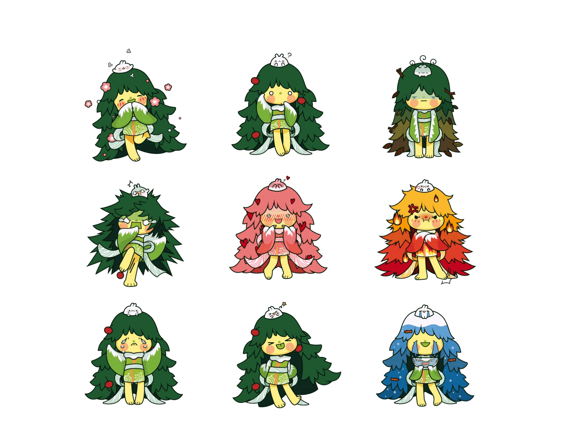 tiny-mountain 小山卡通ip形象设计