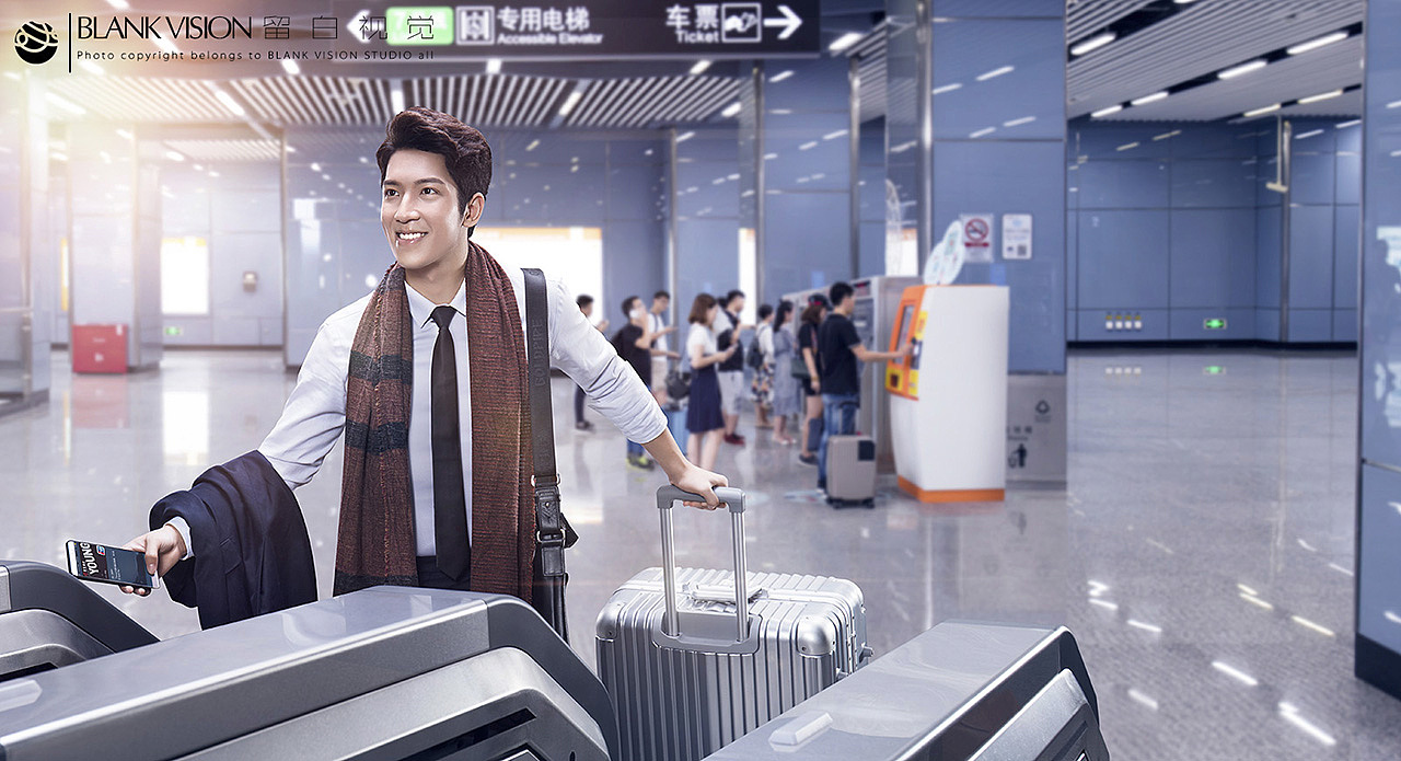 银联移动支付地铁站广告（图ZMTc2MjM4MTgw） - 人像摄影 - 站酷设计师留白视觉原创素材 - 站酷ZCOOL