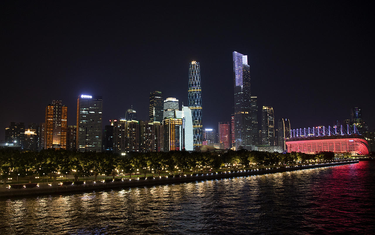 广州塔小蛮腰海印大桥珠江江景