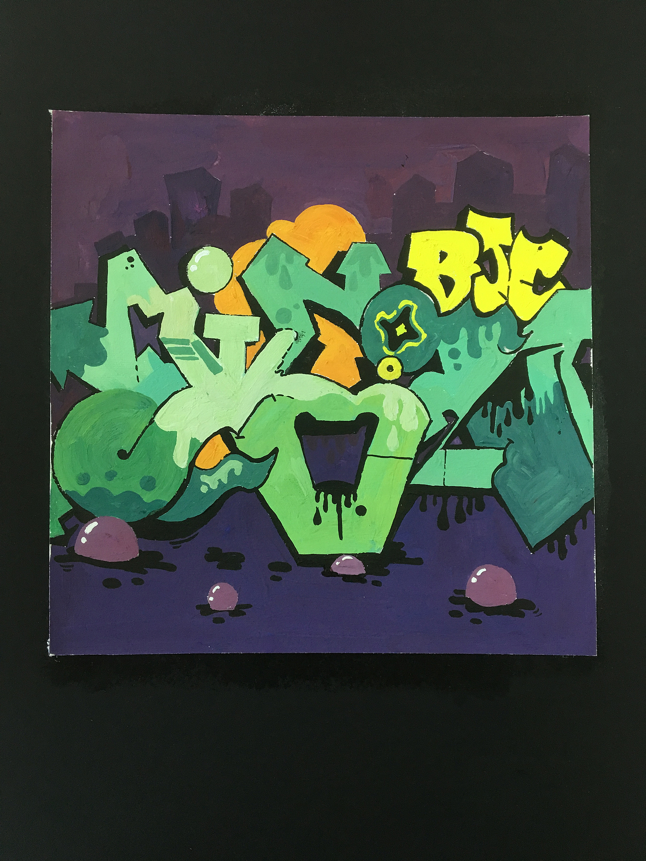 黑白色彩构成装饰图形