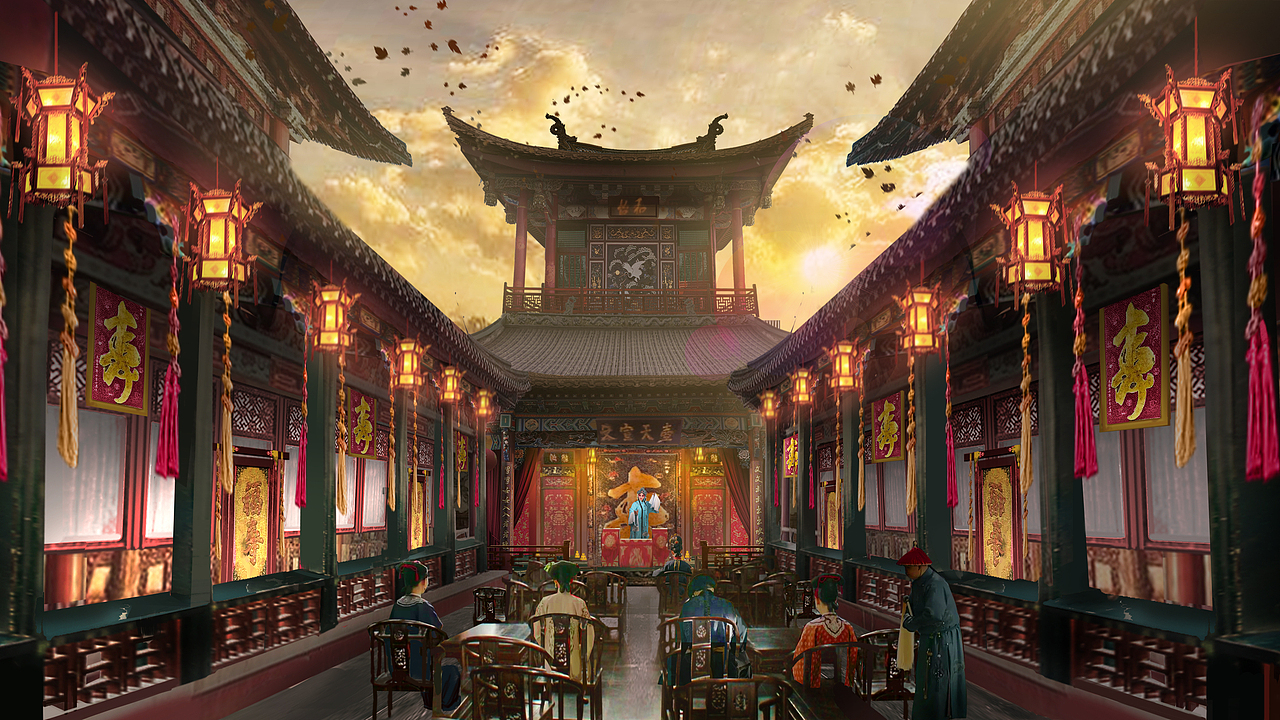 颐和园 古风场景项目合作（图ZMTgyMTk3MzUy） - 概念设定 - 站酷设计师素风科技原创素材 - 站酷ZCOOL