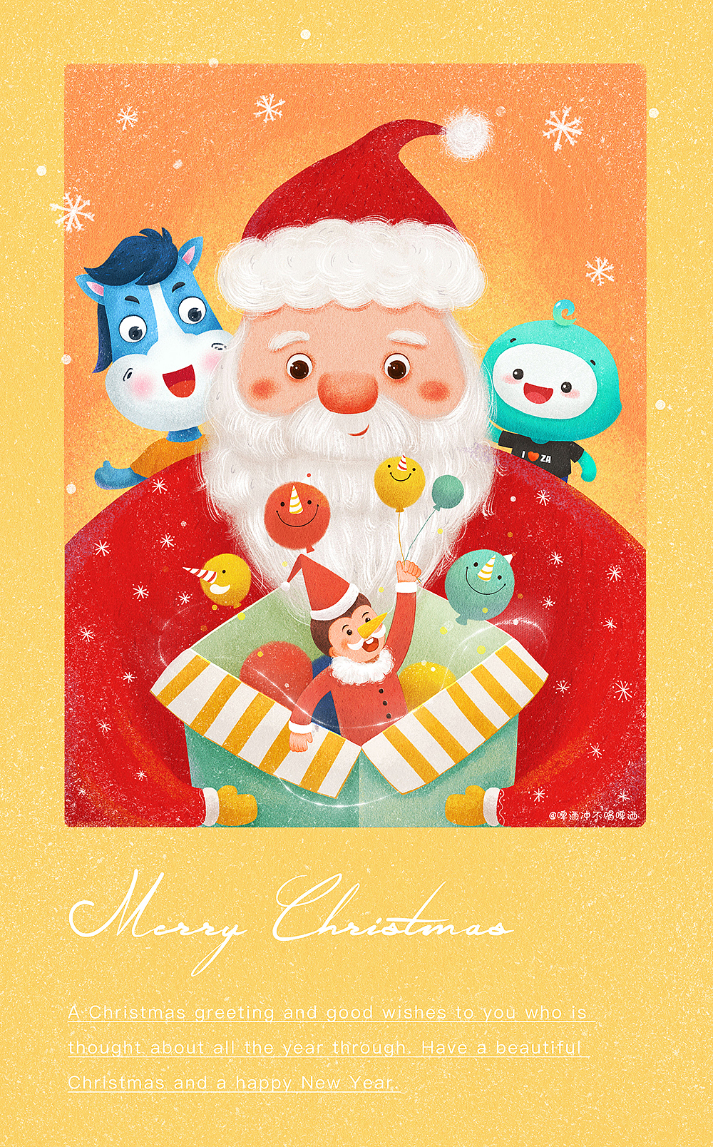 Merry Christmas 圣诞节（图ZMTkwODM5MDc2） - 商业插画 - 站酷设计师啤酒冲原创素材 - 站酷ZCOOL