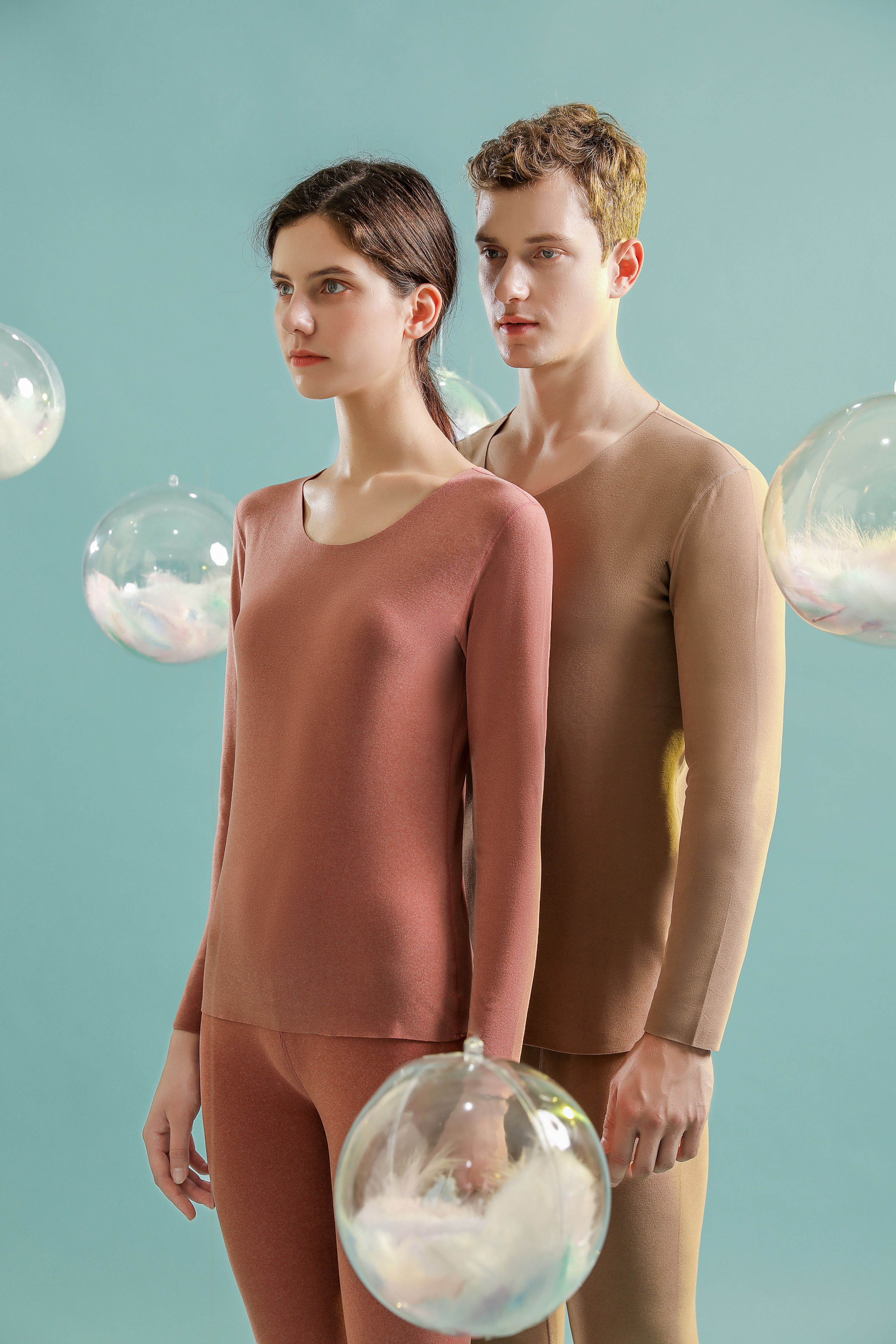 发热内衣创意拍摄