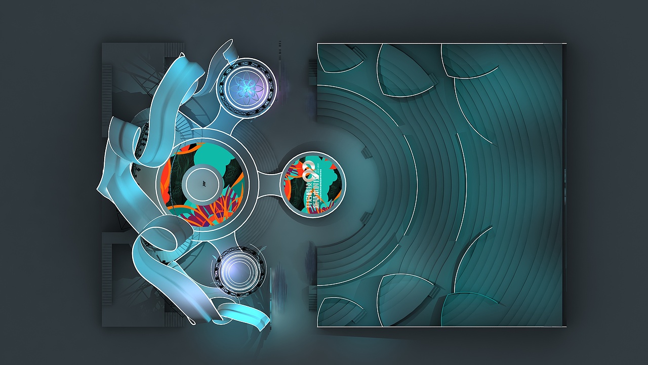 百雀羚90周年发布会舞台设计