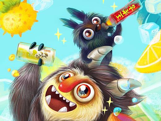 王老吉越熱越愛去創(chuàng)作（個(gè)人主頁-ZMzc4MjYyMDA=） - 商業(yè)插畫 - 站酷設(shè)計(jì)師菇大人原創(chuàng)素材 - 站酷ZCOOL