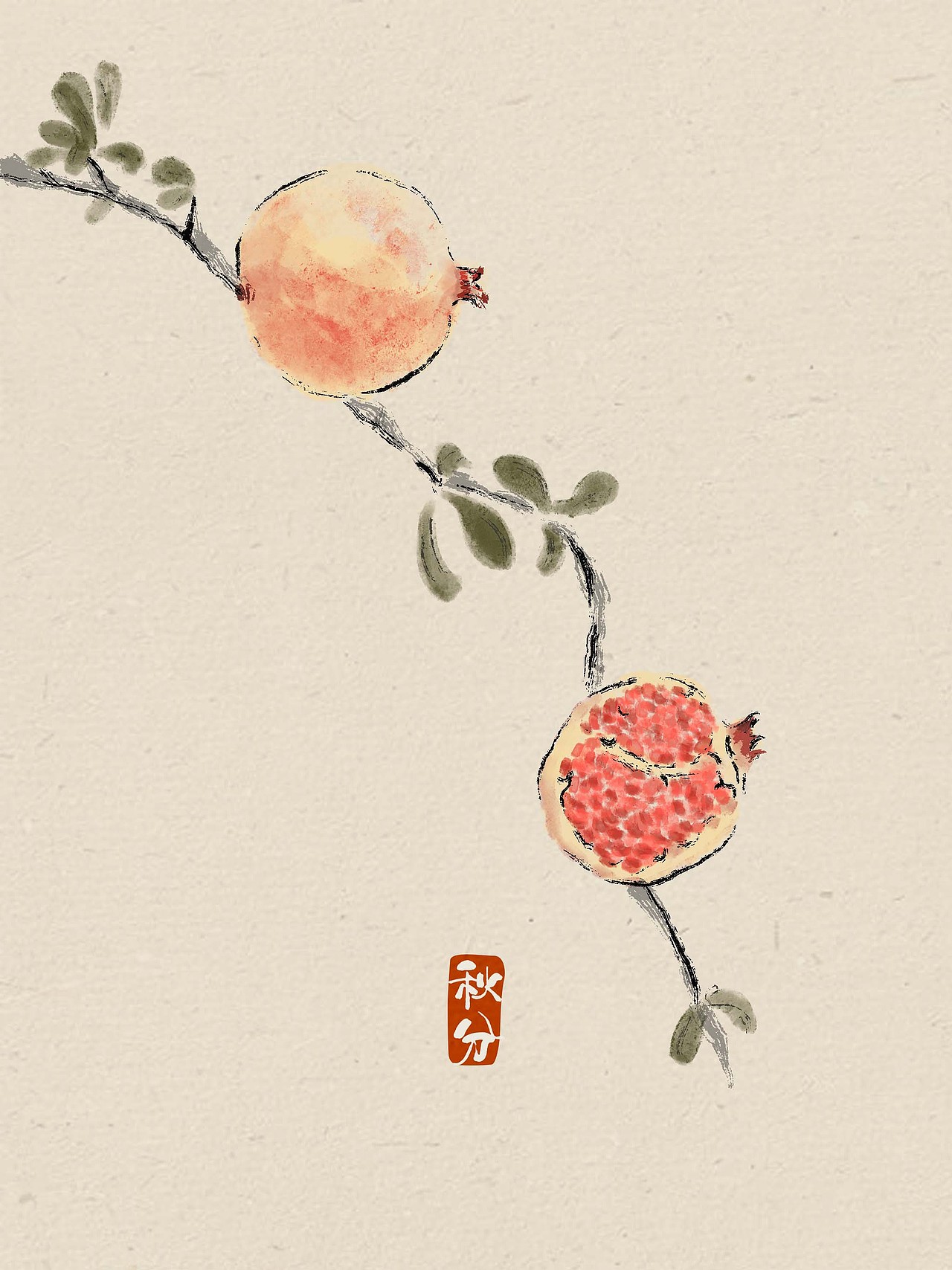 二十四节气中国风插画(完整版)