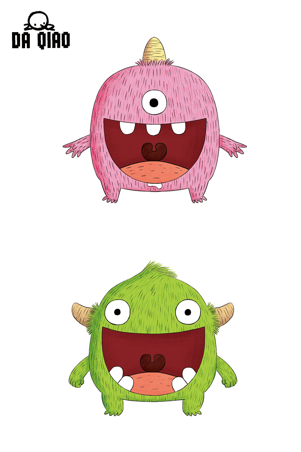 2020~小怪兽~!|插画|商业插画|工匠大桥_原创作品-站酷zcool