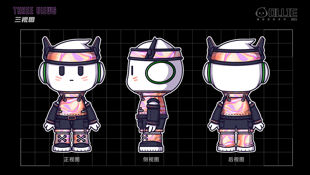 OPPO x IP DESIGN丨镭射变装系列（图ZMjgzMzc4MzI0） - IP形象 - 站酷设计师言帆原创素材 - 站酷ZCOOL