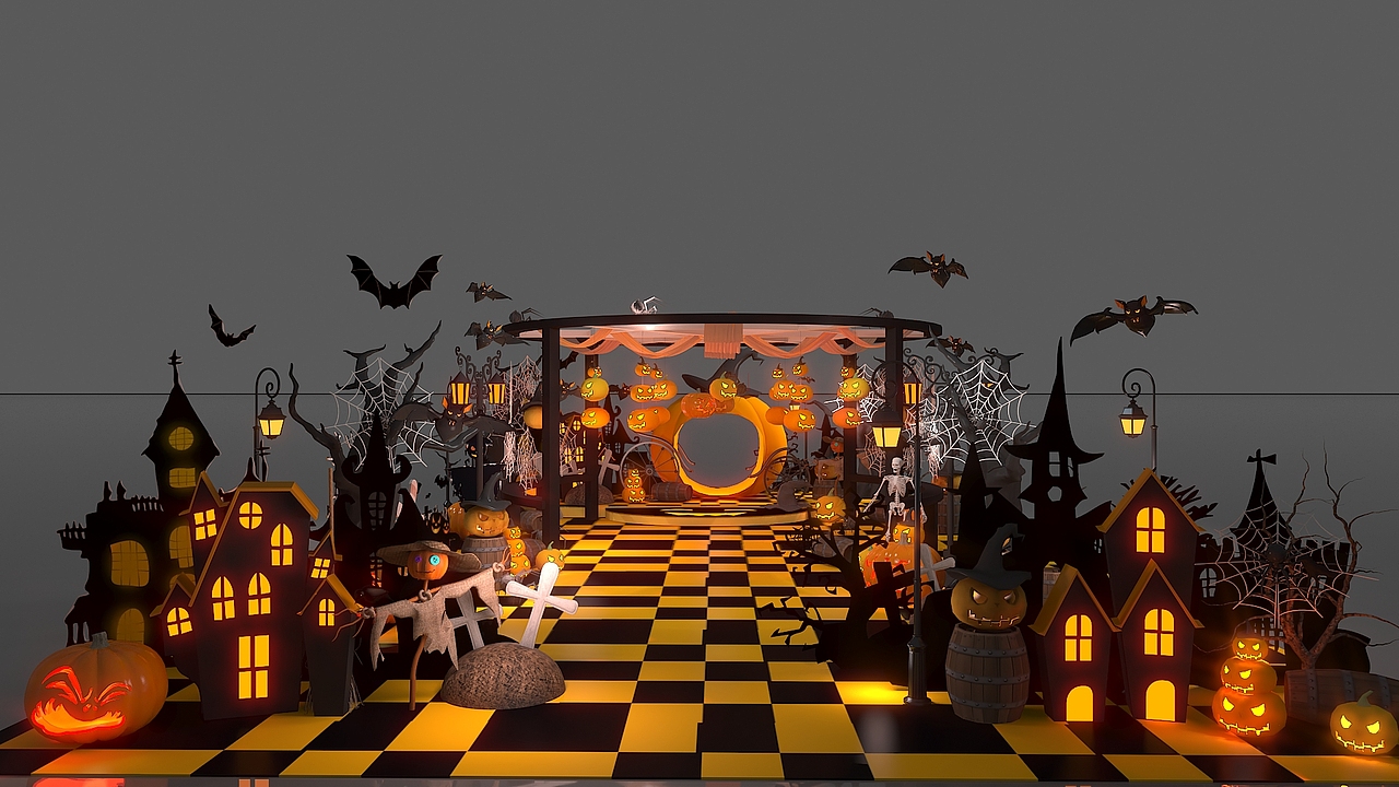 虹桥天街万圣节|三维|场景|地角天涯_原创作品-站酷zcool