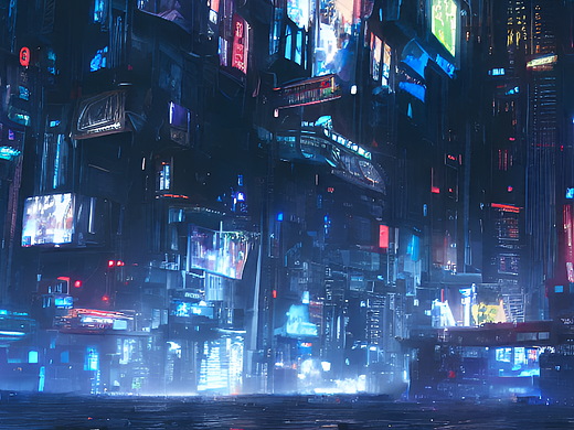 #站酷梦笔#机械迷城,赛博朋克