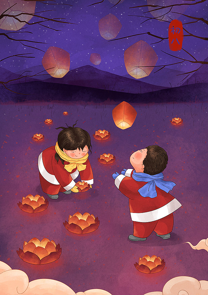 中国年俗插画(完整)