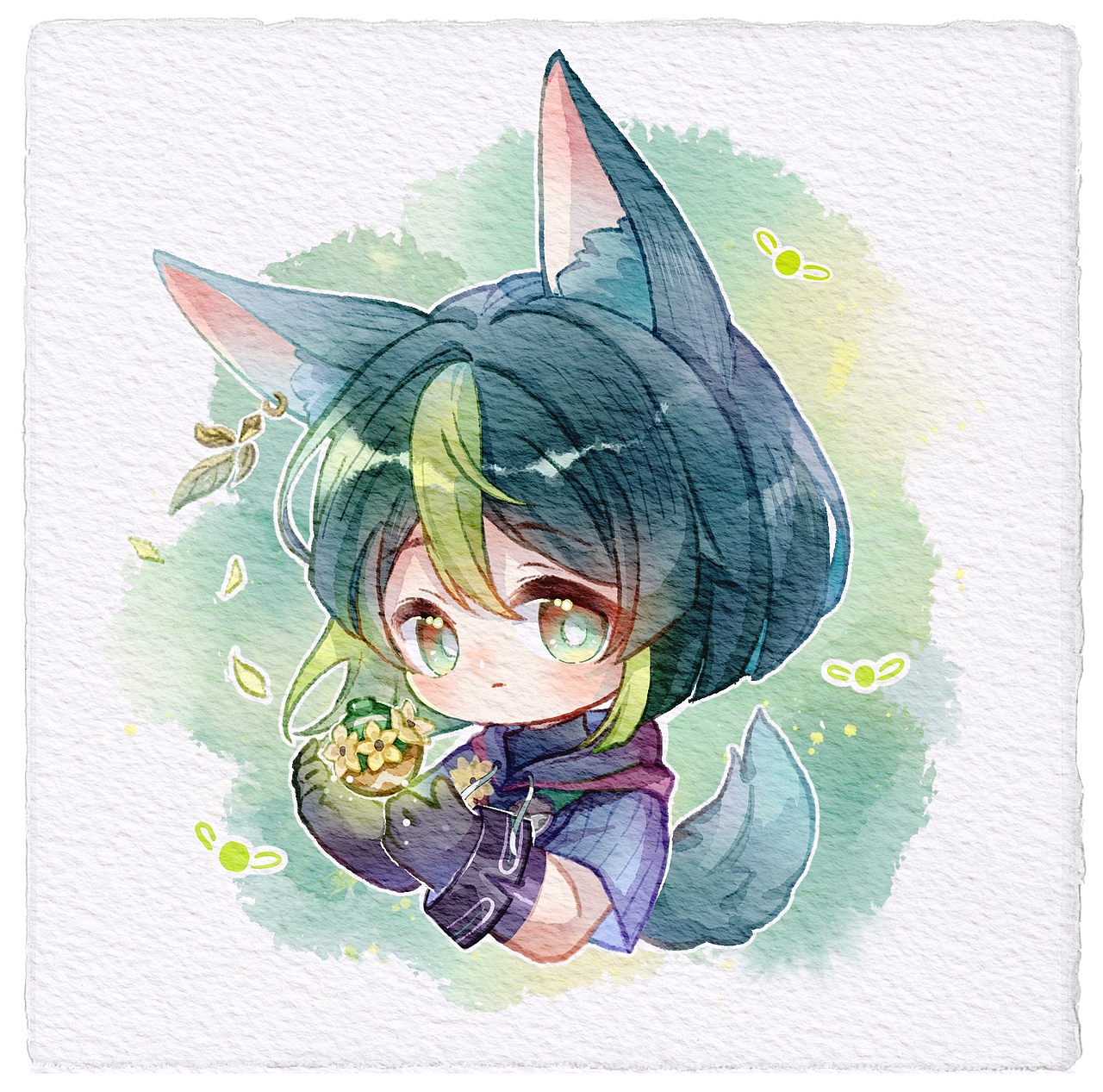 最近画的同人qq头