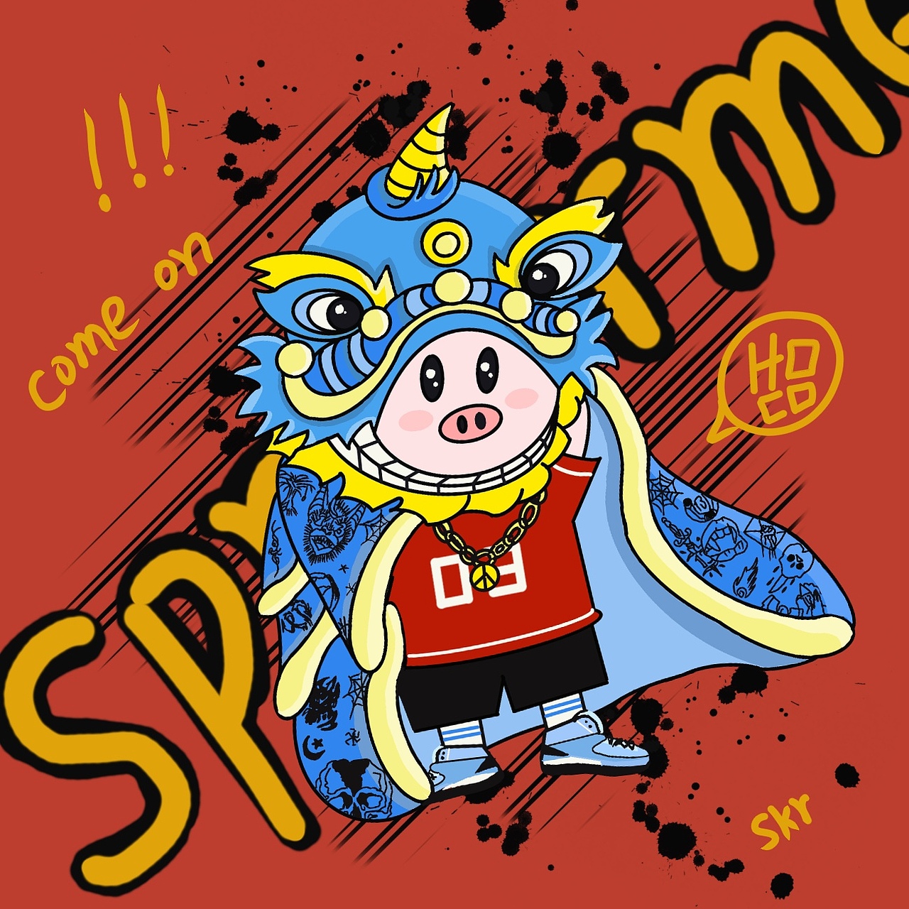 潮牌猪（图ZMTU4NjE0NDU2） - 创作习作 - 站酷设计师野籽原创素材 - 站酷ZCOOL