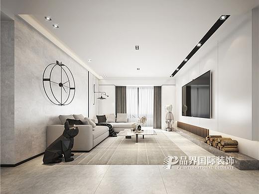 建业壹号城邦203平现代设计案例