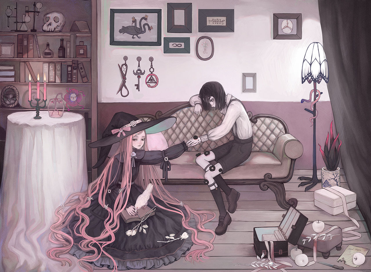 女巫（图ZMzExNzc2MzUy） - 艺术插画 - 站酷设计师小壳子_原创素材 - 站酷ZCOOL