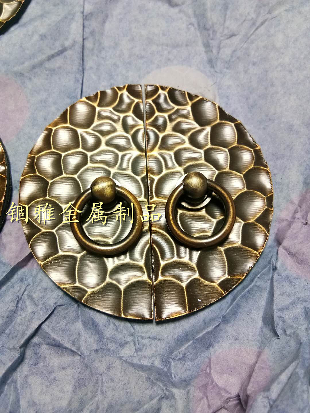 中高端装饰铝板雕刻祥云花纹仿古铜大门拉手