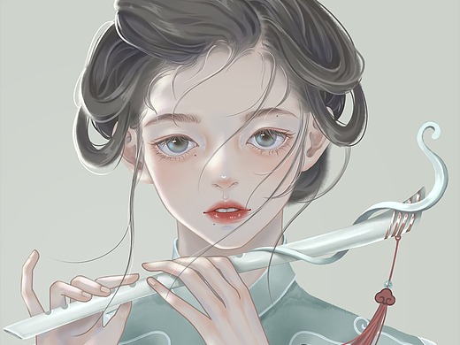 笛子女孩