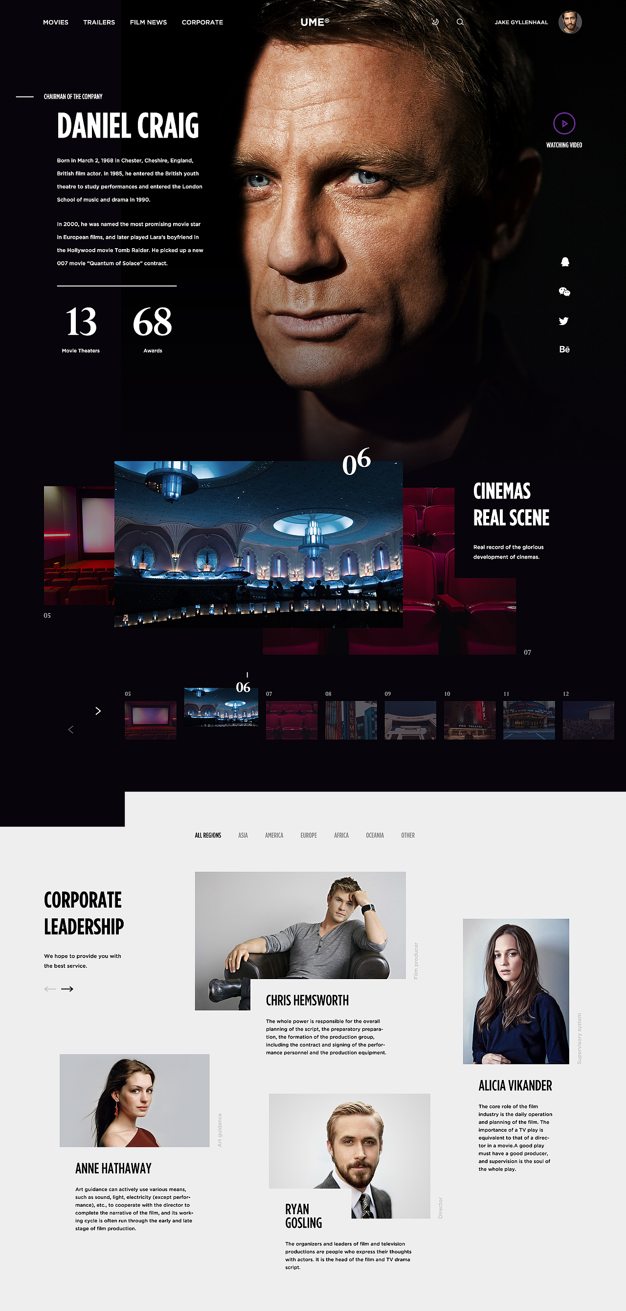 U M E 电影院概念设计（图ZMTE5NjUwNjY0） - 企业官网 - 站酷设计师刘畅Lewis原创素材 - 站酷ZCOOL